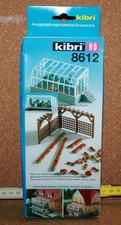 Kibri H0 8612 Ausschmückungssatz mit Wintergarten und mehr Bausatz Neu in OVP !!