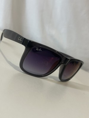 RAY-BAN RB 4165 606/U0 JUSTIN CLEAR GREY GRADIENT AUTHENTIC SUNGLASSES 54-16