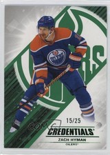 2024-25 Upper Deck Credentials Green 15/25 Zach Hyman #25 4et