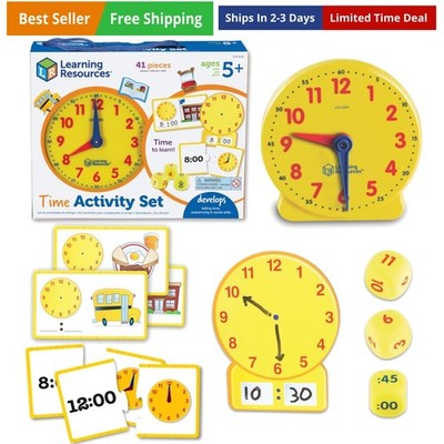 Time Activity Set   Teaching Clocks for Kids, Teacher Classroom Must Haves, E...