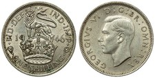 Great Britain - One Shilling 1946 - English crest, George VI