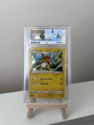 Pokémon TCG Raichu Card 009/034 2023 Ace Graded 9