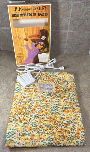 Vintage Northern Century Automatic Heating Pad Model 5021 w/ Box & Cover