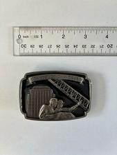 1998 C+J INC Construction Worker Belt Buckle Made In The USA