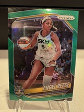 2025 WNBA Prizm Angel Reese #92 Green Prizm - Chicago Sky