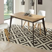 Esstisch Torge KüChentisch 140-180X80Cm Artisan Eiche Schwarz (A33ZNO06)