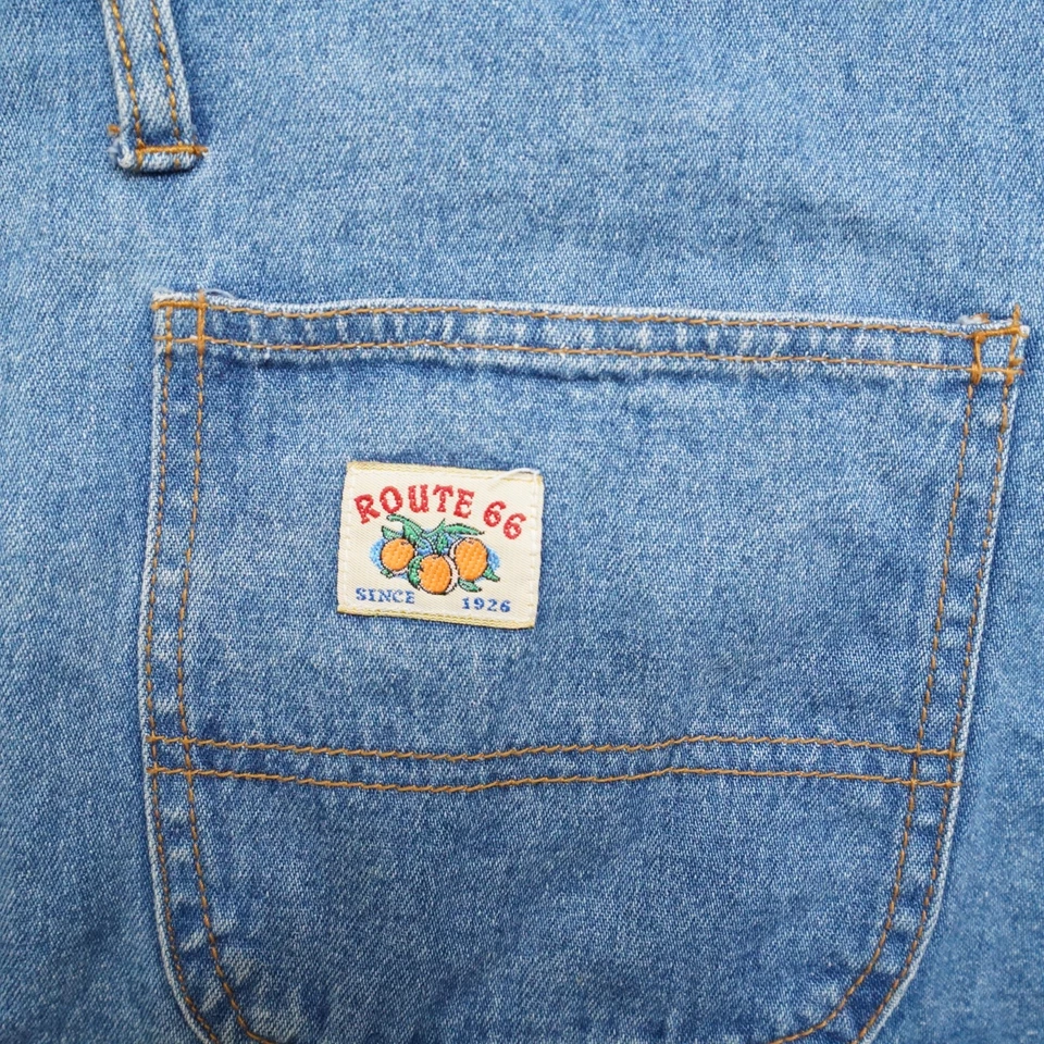 Pantalones cortos vintage Route 66 para mujer M azul Foto 3 de 4