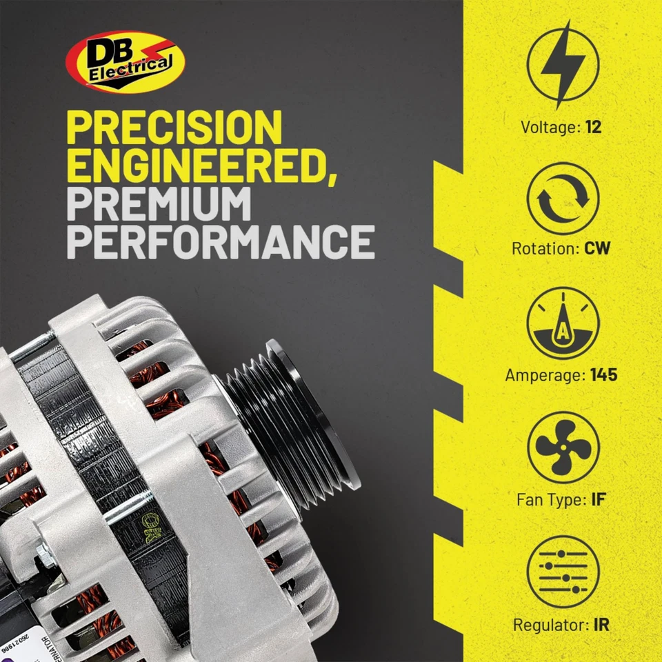 Alternator For GMC Envoy 2007-2008 Sierra 1500 2005-2007 90-01-4456; 400-12247 Foto 4 de 4