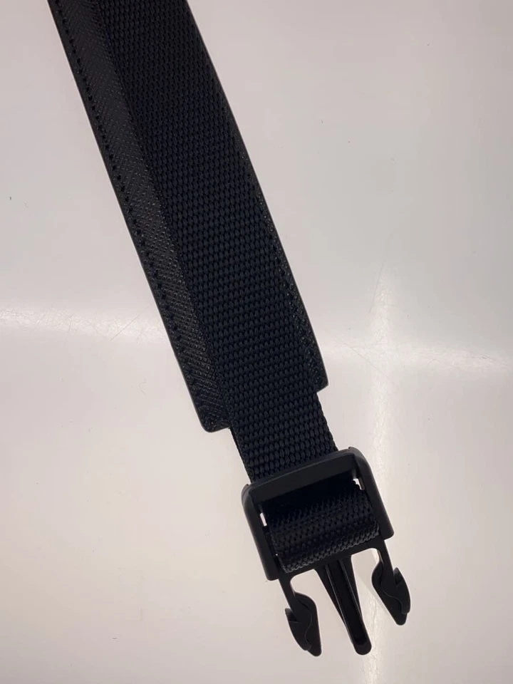 PRADA Belt Nylon Switched Saffiano Leather Notation Size 32|80 Black 1CM221 - Image 4 of 4