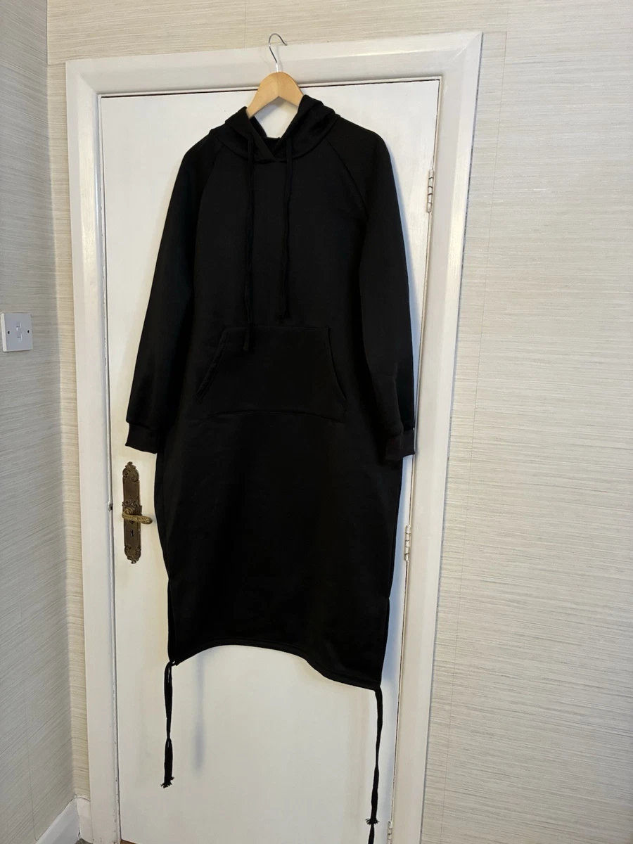 Casual Hooded Dress With Pocket Women's Long Hoodie Maxi Dress - Loose Drop  Shoulder Long Sleeve Side Slit Sweatshirt Dress With Pocket (Plus Size  Available) Drop Shoulder Casual Dress With Pocket