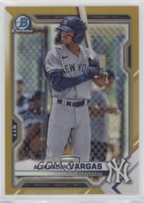 2021 Bowman Draft Chrome Gold Refractor 37/50 Alexander Vargas #BDC-121 nd3