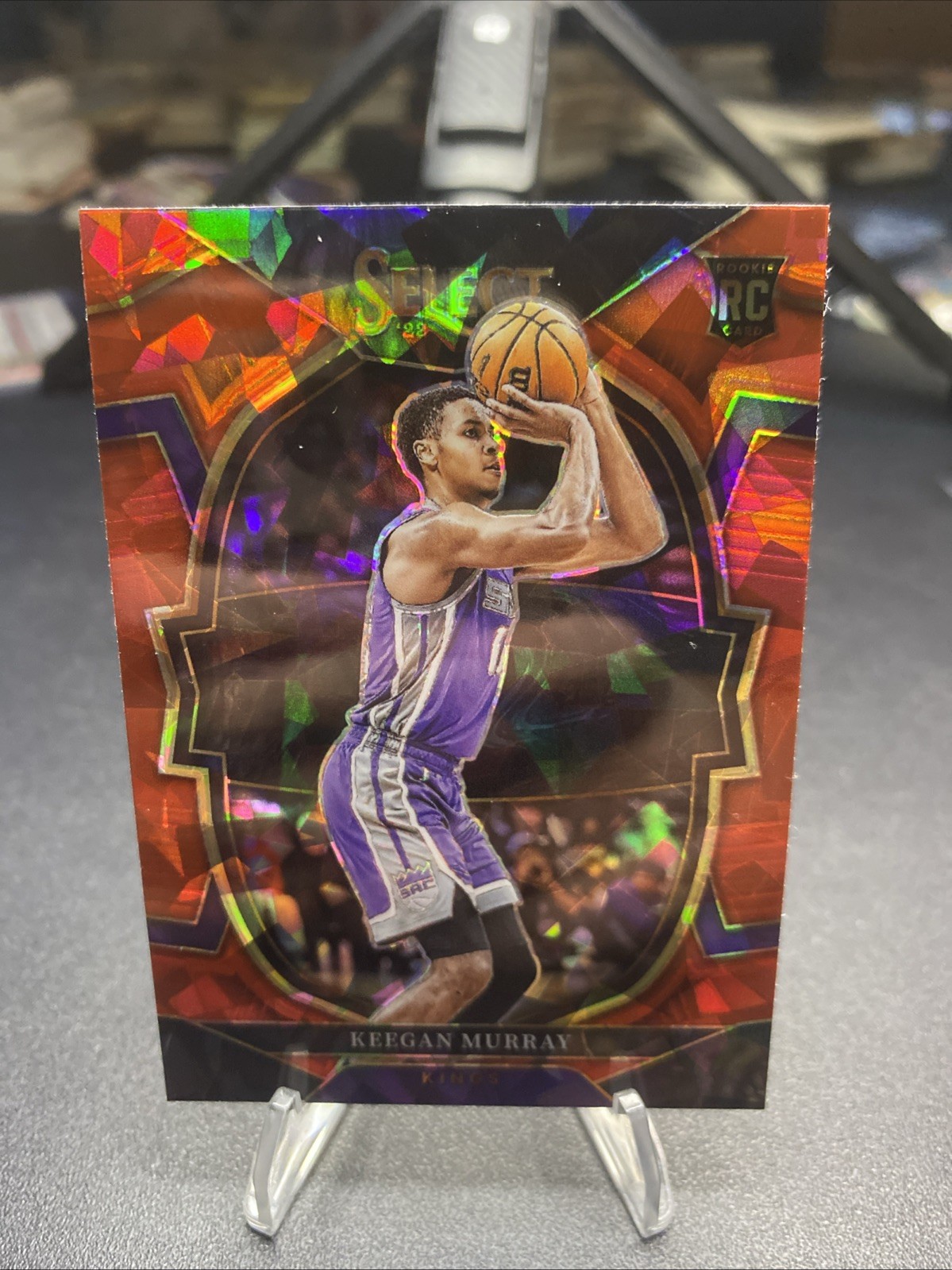 2022-23 Select Keegan Murray RC Blue Cracked Ice Prizm Concourse #81