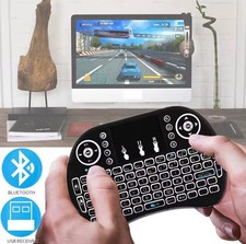 Rechargeable Mini Bluetooth Keyboard with Touchpad and Media Control Keys