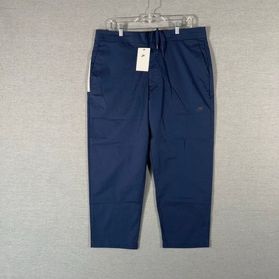 Nike Pants Mens 36x26 Blue Cropped Sportswear Style Essential Woven Unlined NEW