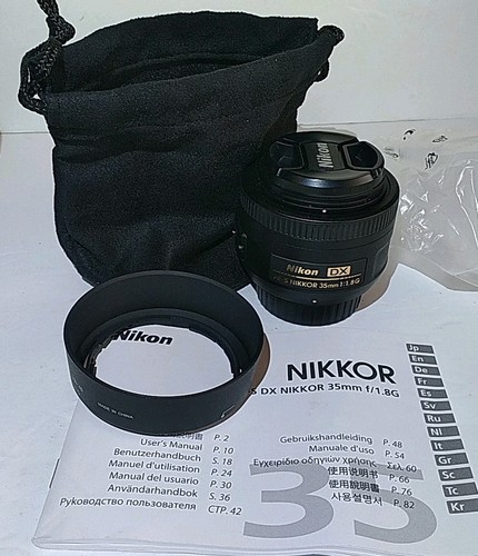 3 Nikon Lenses DX AF-S Nikkor 35mm 1:1.8g, AF-P 70-300 DX ED, AF-P 18-55mm W Bag - Picture 16 of 23
