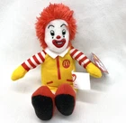 Vintage 2009 30 Yrs Of Happiness Ronald McDonald Ty Plush Doll French Fries