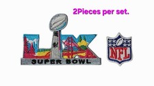 2Pcs LX Football   2025-26 60TH Patches Embroidery iron,Sew On by  USPS Agent.