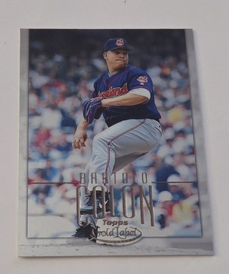 #88/100 2002 Topps Gold Label Bartolo Colon #110 Class 3 Titanium Indians