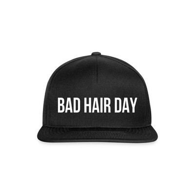 Bad Hair Day Schriftzug Lässig Snapback Cap