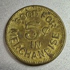 Kansas, Milford John J. Luthi Jan 6, 1908 Brass Token 5¢ 735135 — photo 2