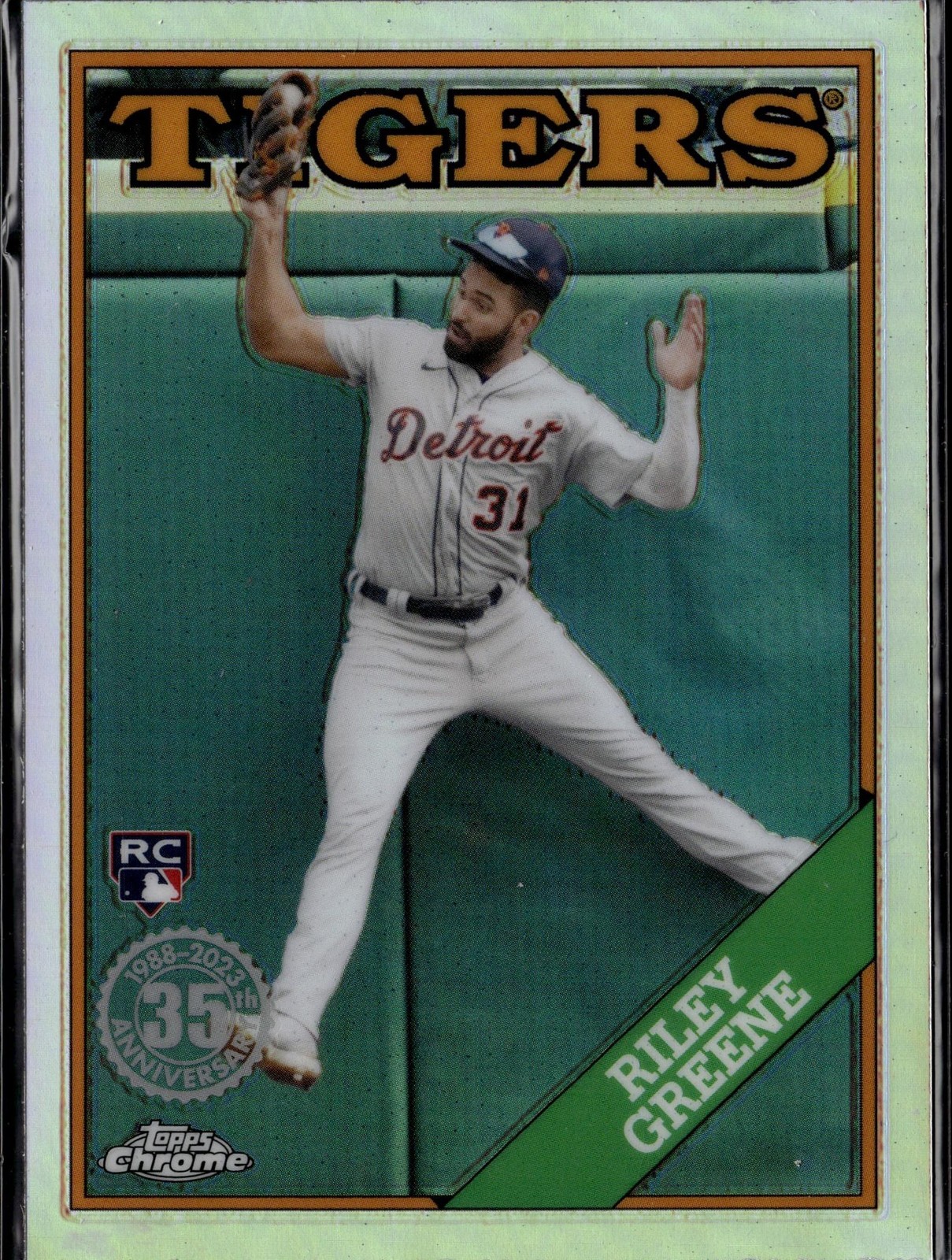 2023 Topps Chrome #88BC-5 Riley Greene 1988 Topps Baseball 35th Anniversary