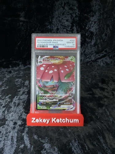 PSA 10 GEM MINT Venusaur VMAX 002/021 Japanese Full Art Starter Set 2020
