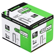 Meite 18 Gauge 1/4-Inch Narrow Crown Staples, 1-1/2-Inch Length Galvanized Stapl