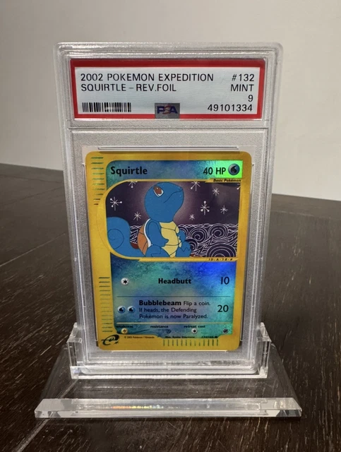 Squirtle Reverse Holo #132 Pokemon Expedition PSA 9 Mint Low POP