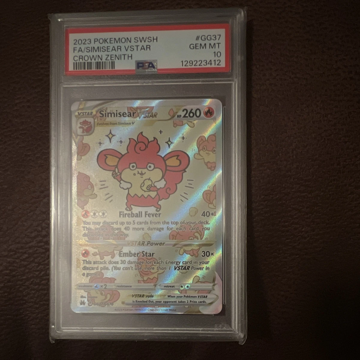 Simisear VSTAR Pokémon TCG Cards for sale | eBay