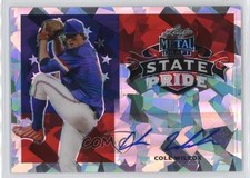 2020 Leaf Metal Draft State Pride Silver Crystals Cole Wilcox #SP-CW1 Auto 8wm