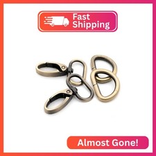 Oval Ring Swivel Lobster Claw Clasps, 10 Set Keychain Clasp Oval Ring Swivel Sna