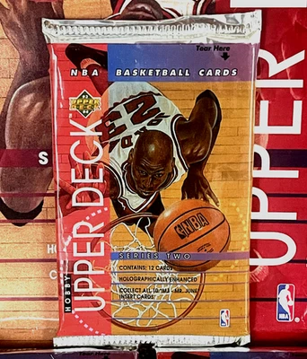 1993-94 UPPER DECK NBA Basketball (Series 2) 🏀 HOBBY PACK 12 Cards JORDAN OVP!!