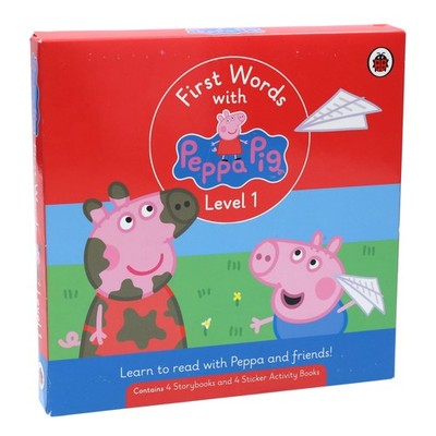First Words with Peppa Pig (Level 1) 8 Books Box Set - Ages 4-6 - Paperback