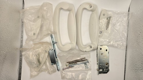 Andersen 2565694 Metro Tribeca White Patio Door Handles Lock 2573558 Used