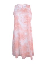 Calvin Klein Women's  Petite Floral-Print Trapeze Dress