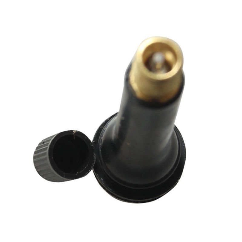 100pcs TR418 Snap In Rubber Wheel Valve Stems (2" Tall) Long Length