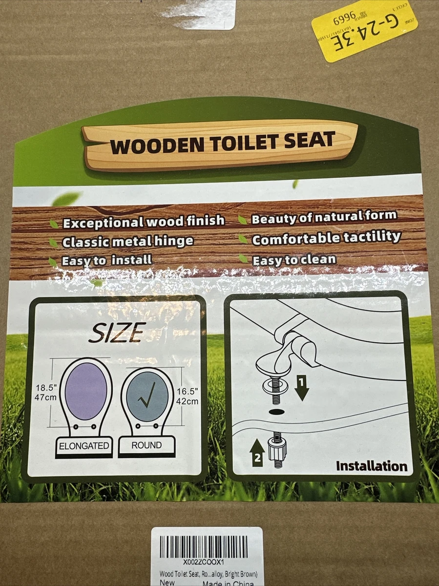 Wood Toilet Seat 16.5 inch Round BRAND NEW Still In Box