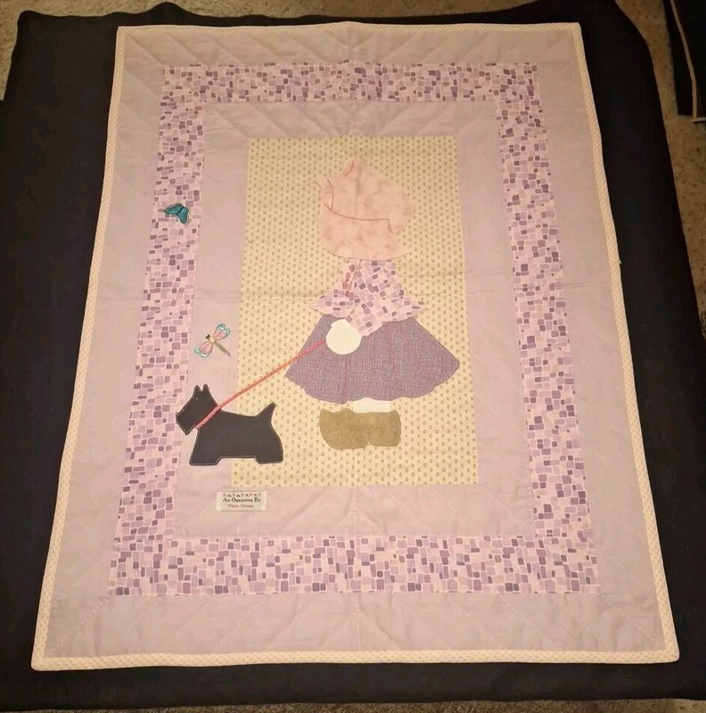 Handmade Girls Baby Quilt An Original By Winnie Clement