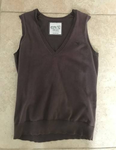 Brauner Pullunder von Esprit, Gr. S