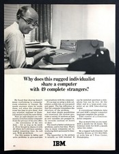 1966 IBM QUIKTRAN Computer Terminal photo Share Our System vintage print ad