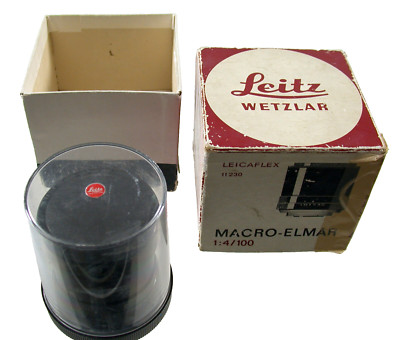 LEICA Macro-Elmar R 4/100 100 100mm F4 4 head Kopf TOP boxed adapt. M A7 EOS MFT