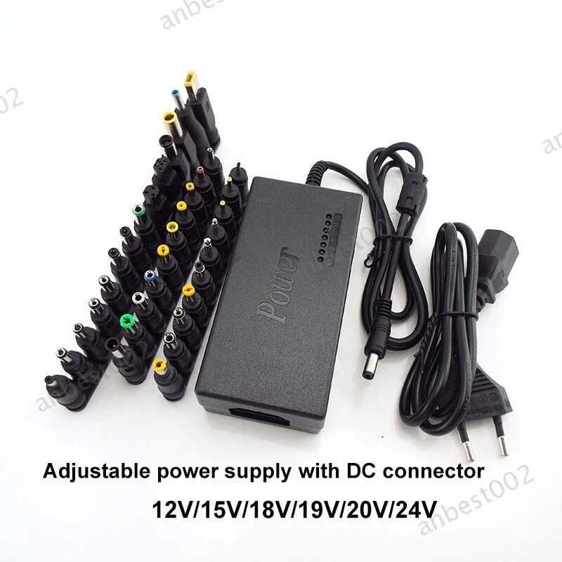 Adjustable 96W AC TO DC 12V 15v 16v 18v 19v 24V 20V Power supply Charger Adapter - Image 3 of 4