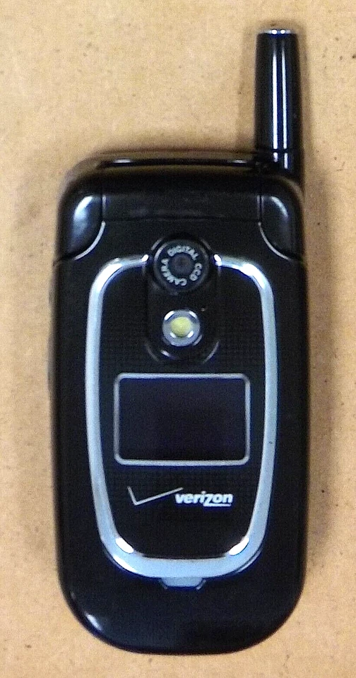 Teléfono celular plegable UTStarcom Audiovox CDM8945VW - negro (Verizon) muy raro Foto 2 de 4