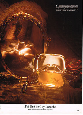 REKLAME WERBUNG 114 1979 GUY LAROCHE Parfum '' J'AI OSE ''