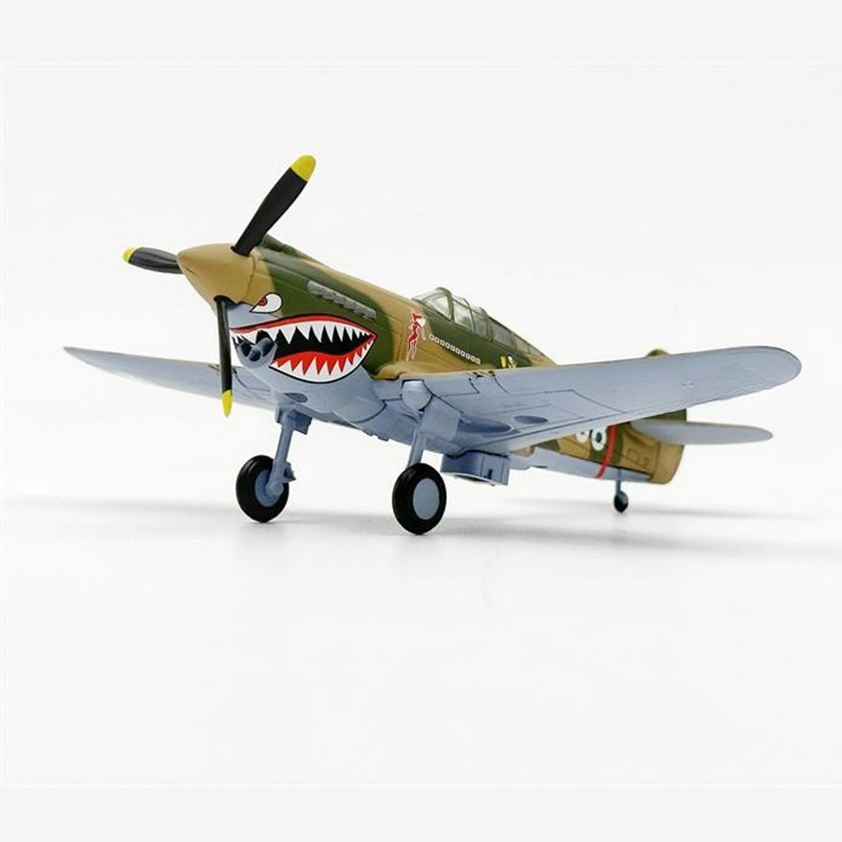 Harayaa P40 Flugzeugmodell 1:72 - Diecast Sammlermodell Mit Ständer (13,5x15,8 Cm)