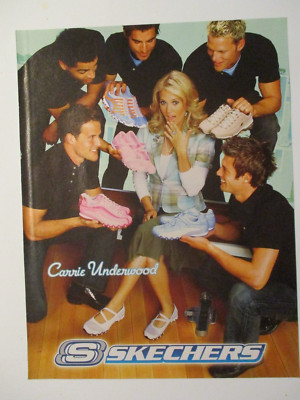 CARRIE UNDERWOOD SKETCHERS SHOE AD PIN UP M TEEN MAGAZINE CLIPPING PICTURE D23