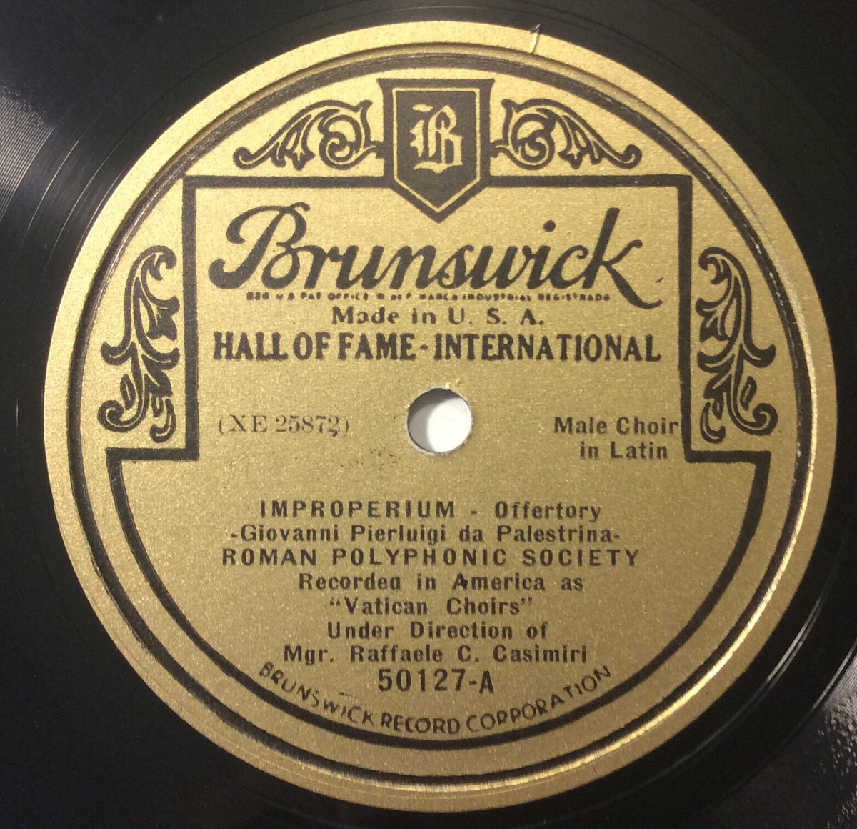 Raffaele Casimiri, Roman Polyphonic Society – 78 rpm