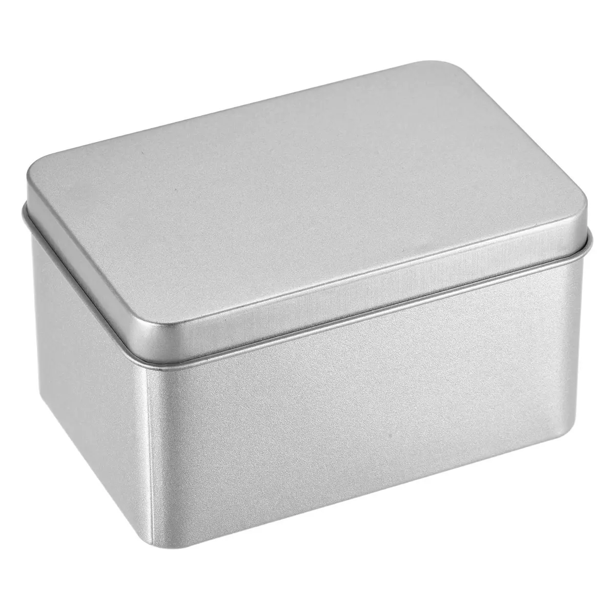 4pcs Tin Box Containers Metal Tins Storage Box with Lids Home Organizer Small  Tins 