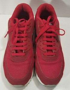 Nike Air Max 90 Men's Shoes Essential Red Suede Size 10.5 | eBay