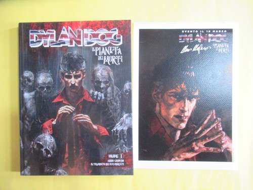 DYLAN DOG IL PIANETA DEI MORTI CARTONATO VOLUME # 1 + LITOGRAFIA GADGET !!! - Picture 6 of 15